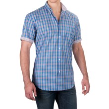 75%OFF メンズカジュアルシャツ Viyellaマルチチェックシャツ - ボタンダウン襟、（男性用）半袖 Viyella Multi-Check Shirt - Button-Down Collar Short Sleeve (For Men)画像